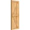 Ekena Millwork Framed Board-n-Batten Shutters w/Z-Bar, Rough Sawn Western Red Cedar, 16 1/8W x 42H, PR RBF06Z16X042RWR - alternate 5
